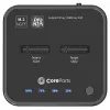 CoreParts MS-CLONER-SATA M.2 SSD dokstacija ar klonēšanu, USB 3.2 Gen 2 Type-C, melna