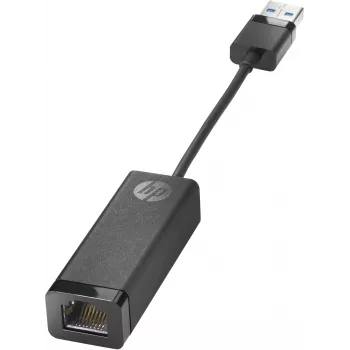 HP USB 3.0 uz Gigabit LAN adapteris, RJ-45, USB 2.0 Type-A, Melns