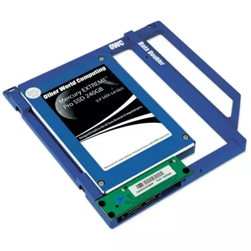 OWC Data Doubler OWCDDAMBS0GB Zils – Otrā diska adapteris MacBook optiskajam slotam