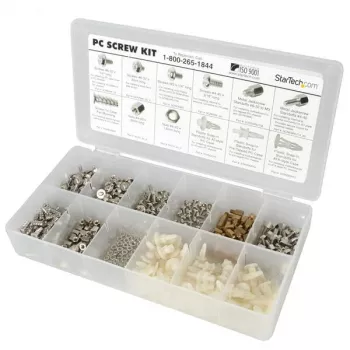 StarTech.com Deluxe Assortment PC Skrūvju Komplekts - Skrūves, Uzgriežņi un Statīvi