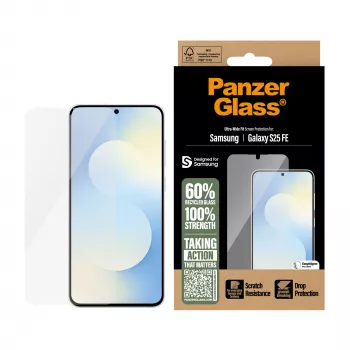 PanzerGlass ® Ekrāna aizsargs Samsung Galaxy S25 FE 5G | Ultra-Wide Fit ar EasyAligner