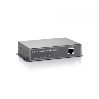 LevelOne POR-0122 Gigabit PoE atkārtotājs, 2x RJ-45, 10/100/1000Base-T, līdz 100 m
