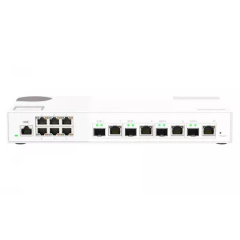 QNAP QSW-M2106-4C tīkla slēdzis, pārvaldāms L2, 2.5G Ethernet (100/1000/2500), balts