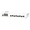 QNAP QSW-M2106-4C tīkla slēdzis, pārvaldāms L2, 2.5G Ethernet (100/1000/2500), balts