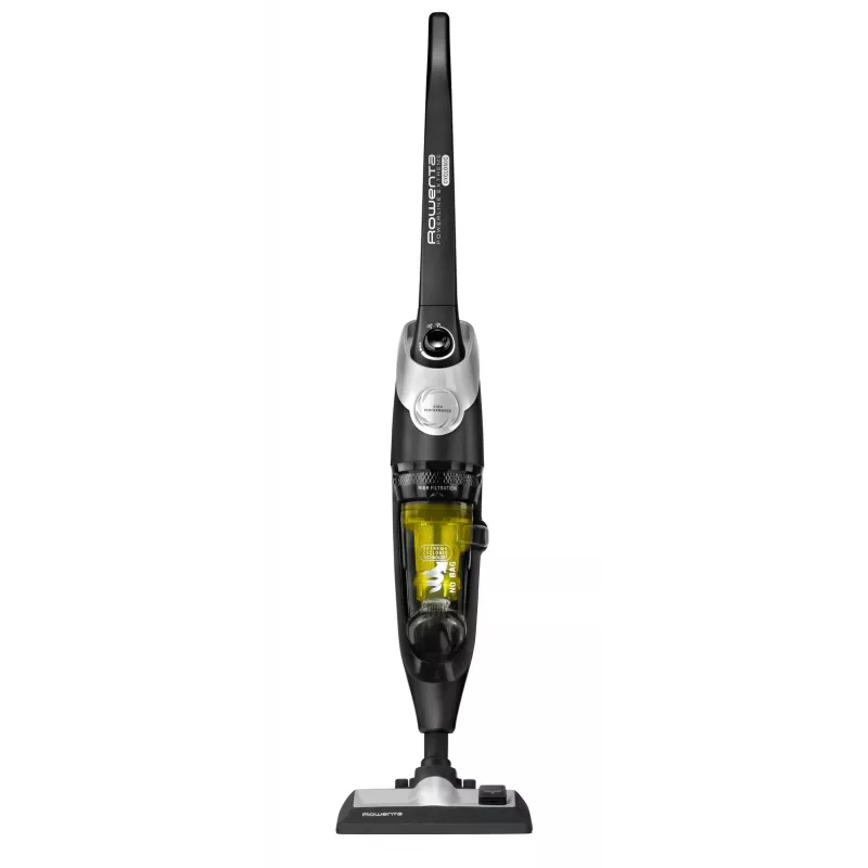 Rowenta RH8155 putekļsūcējs stienis/elektriskā slota AC Sausais Ciklona Bezmaiss 0.9 L 750 W Melns, Sudrabs, Dzeltens