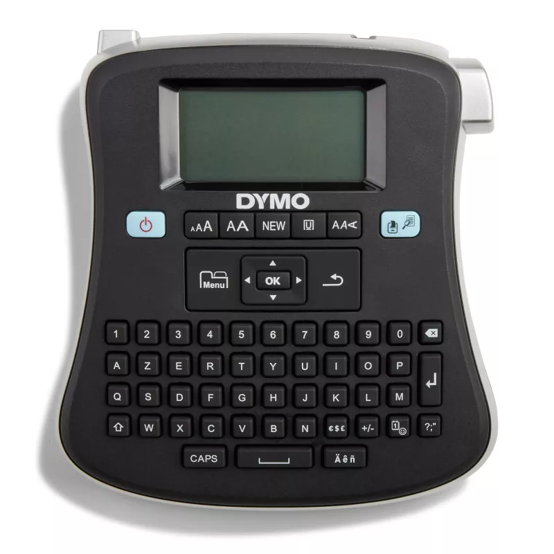 DYMO LabelManager 210D+ - etiķešu printeris, AZERTY, D1, termopārneses druka, 180 x 180 DPI, 12 mm/s, melns, sudrabs