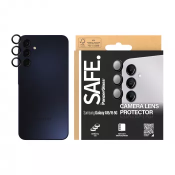 Kameras lēcu aizsargs PanzerGlass SAFE Samsung Galaxy A15 caurspīdīgs, triecienizturīgs