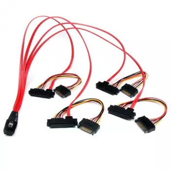 StarTech.com 50 cm iekšējais Serial Attached SCSI Mini SAS kabelis - SFF8087 uz 4x SFF8482