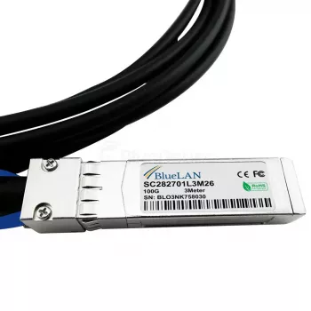 BlueOptics SC282701L5M26 InfiniBand optiskais kabelis 5 m QSFP28 4xSFP28 Melns