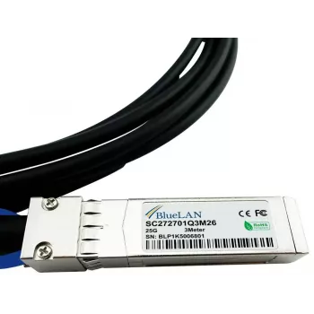 SFP28 DAC kabelis BlueOptics SFP28-DAC-0.5M-IT 0,5m vītņotājs savienotājs