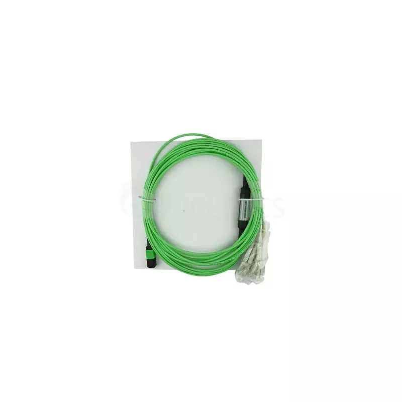 BlueOptics SFP6141GU5MKB MTP 4x LC OM5 šķiedru optikas kabelis, 5 m, zaļš