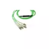BlueOptics SFP6141GU5MKB MTP 4x LC OM5 šķiedru optikas kabelis, 5 m, zaļš