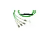 BlueOptics SFP6141GU5MKB MTP 4x LC OM5 šķiedru optikas kabelis, 5 m, zaļš