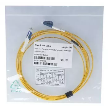 Šķiedru optikas kabelis BlueOptics SFP9131BU1MK CS LC OS2 1 m Dzeltens