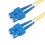 StarTech.com 2m SC-SC (UPC) OS2 vienmoda dupleksa optiskā šķiedra, 9/125µm, 40G/100G, līkumizturīga, zemi zudumi, LSZH