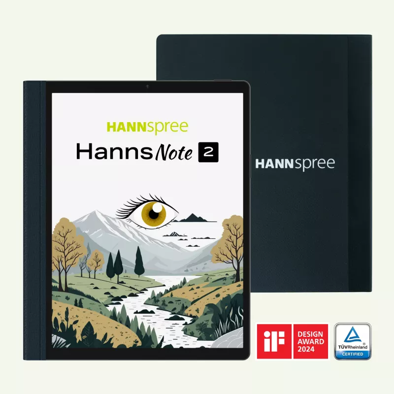 Hannspree HannsNote2 e-grāmatu lasītājs ar skārienekrānu 64 GB Wi-Fi Melns