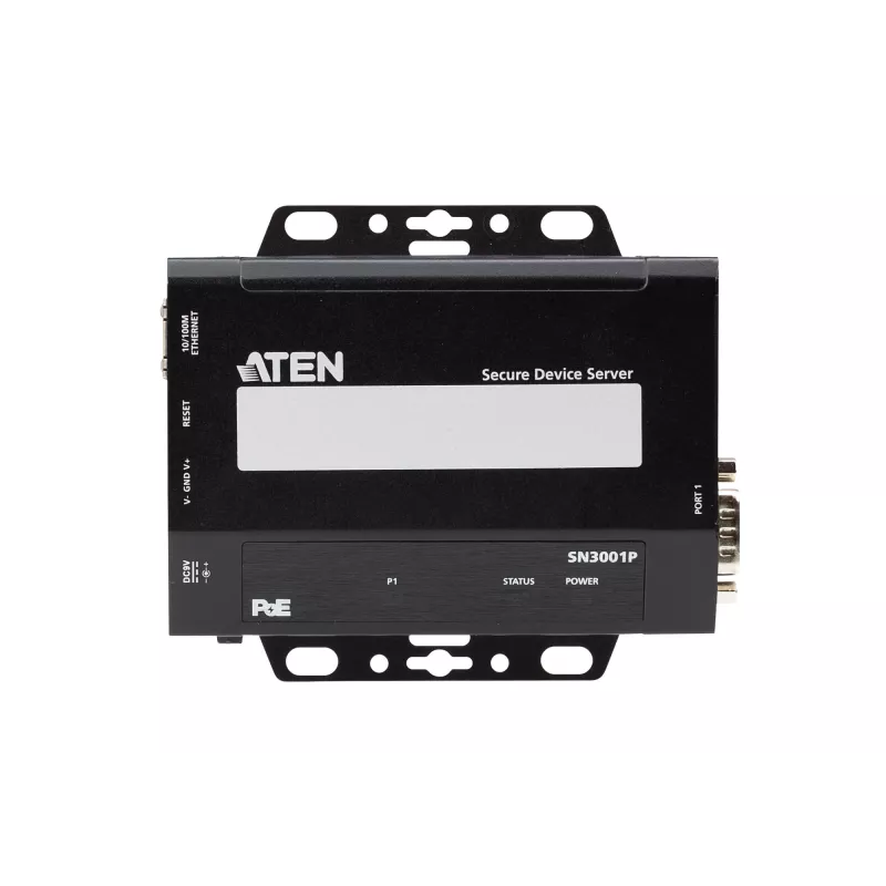 ATEN SN3001 1-Porta RS-232 Drošības ierīču serveris ar PoE, 10/100Base-T(X), 210 g