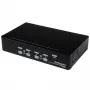 StarTech.com 4 Portu 1U Rackmontējams USB KVM Slēdzis ar OSD, 1920 x 1440 pikseļi, 1U, Melns