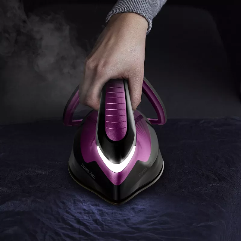 Tefal Express Vision SV8152 2800 W 1.8 L Durilium AirGlide Autoclean gludeklis violets, melns