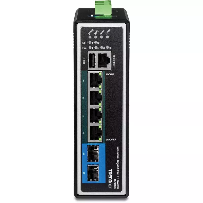 Trendnet TI-BG62I L2+ pārvaldāms Gigabit Ethernet PoE slēdzis, 4 porti