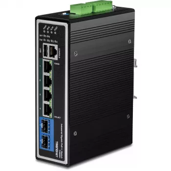 Trendnet TI-BG62I L2+ pārvaldāms Gigabit Ethernet PoE slēdzis, 4 porti