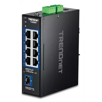 TRENDnet TI-G5091 Industriāls Nenomāns 9-Portu 2.5G Ethernet Slēdzis ar 10G SFP+ Portu