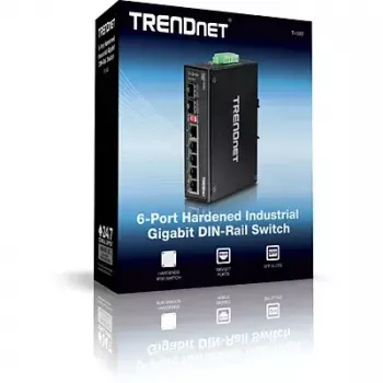 Trendnet TI-G62 neuzraudzīts industriālais slēdzis 5 porti + SFP