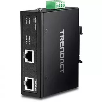 PoE adapter Trendnet TI-IG30 — rūpnieciskais Gigabit PoE+ injektors