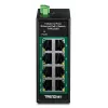 Nepārvaldāms Fast Ethernet PoE slēdzis TRENDnet TI-PELC80 — 8x 10/100 Mbps RJ-45, IEEE 802.3af/at, 48–56V DC, sienas montāža