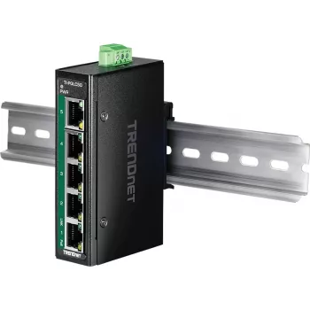 TRENDnet TI-PGLC50 Rūpnieciskais nekonfigurējams 5 portu Gigabit Ethernet PoE+ slēdzis