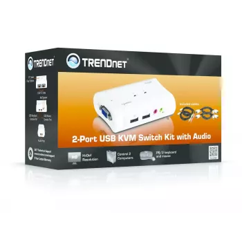 KVM slēdzis Trendnet TK-209K 2 portu USB audio