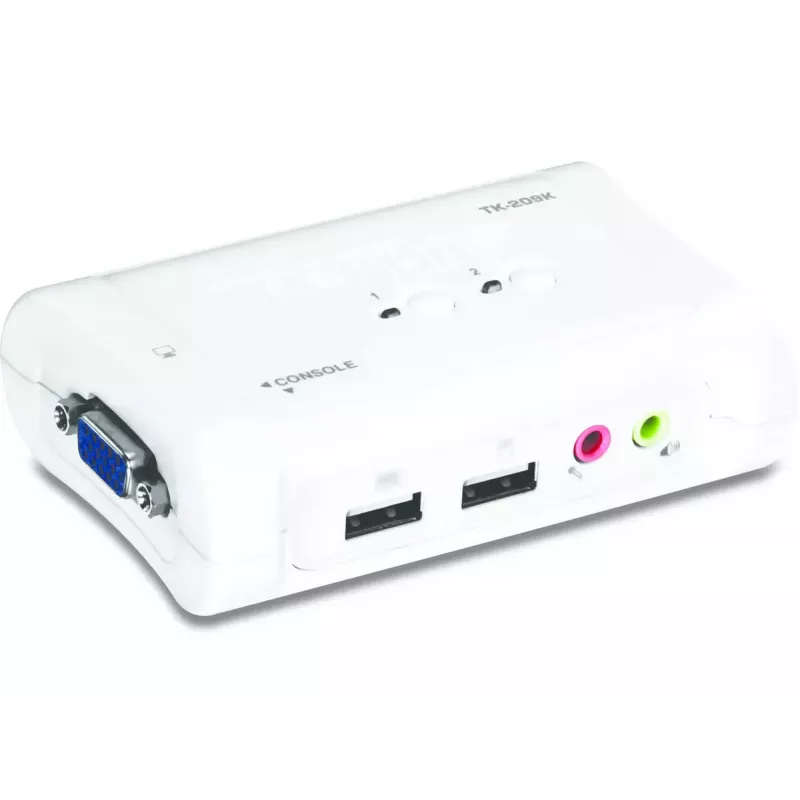 KVM slēdzis Trendnet TK-209K 2 portu USB audio