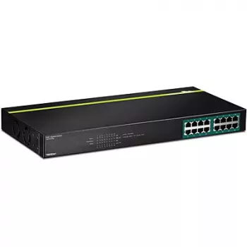 Trendnet TPE-TG160G — 16 portu Gigabit PoE+ nepārvaldāms slēdzis