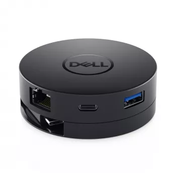 DELL DA300 USB-C 6-in-1 adapteris, melns