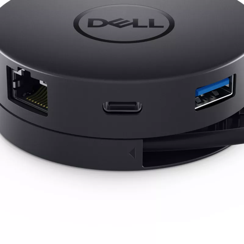 DELL DA300 USB-C 6-in-1 adapteris, melns