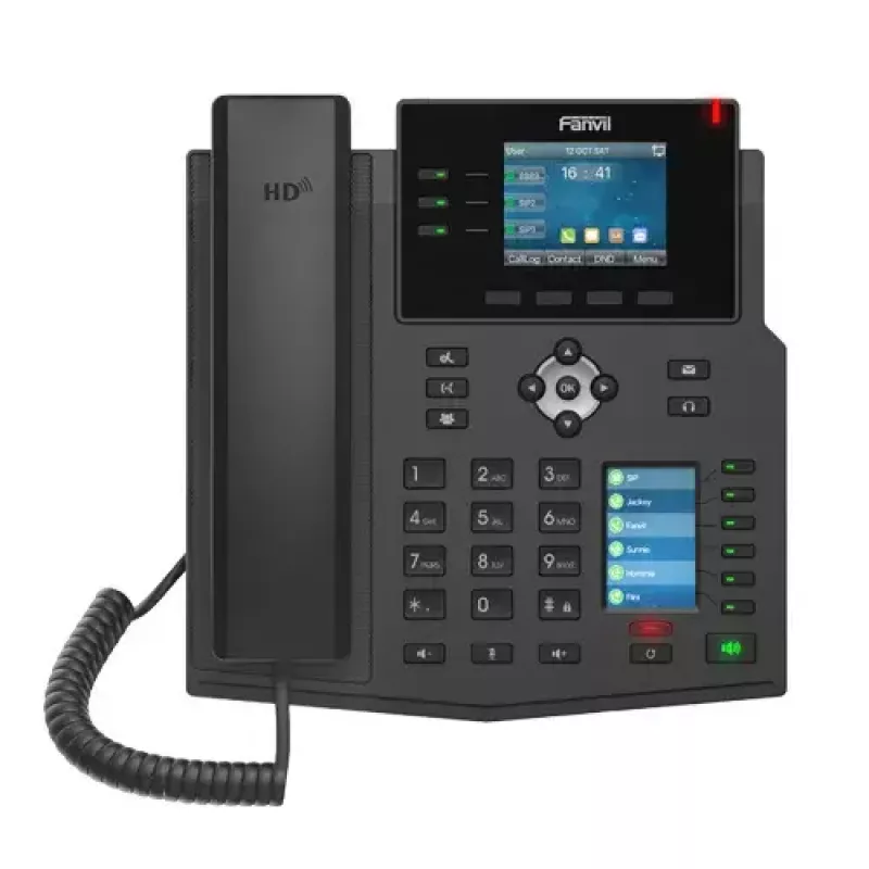 IP telefons Fanvil X4U Melns 12 līnijas LCD Wi-Fi