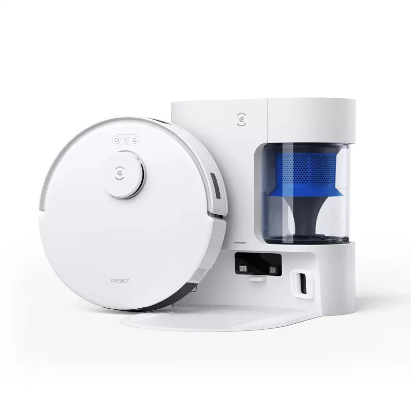 Robotputekļsūcējs Ecovacs Deebot N20e PLUS balts — 2-in-1 putekļsūcējs un mopējs