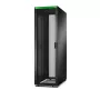 APC Easy Rack ER6222 42U statnis, melns, ar jumtu, riteņiem, kājām, 4 kronšteiniem un sānu paneļiem, bez apakšas, 1991H x 600W x 1200D mm