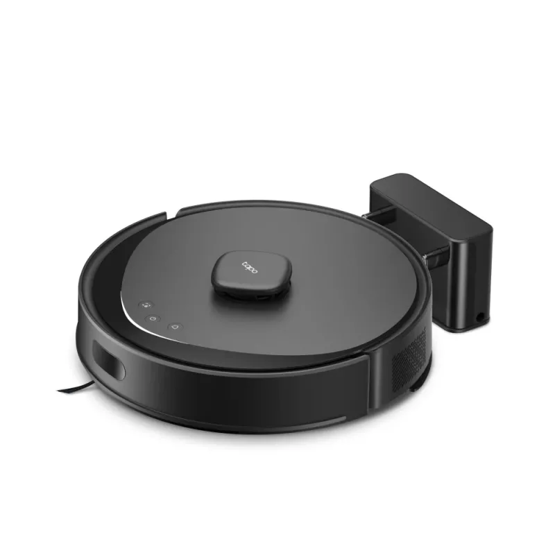 TP-Link Tapo putekļsūcējs robots, bez maisa, melns, apaļš, uzlāde, 55 dB, 0.3 L