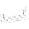 InLine Universāls kabeļu vads 3 līmeņi (80/100/120 cm) zem galda montāžai, melns