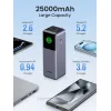 Ugreen 25000mAh 200W ātrās uzlādes Powerbank pelēks