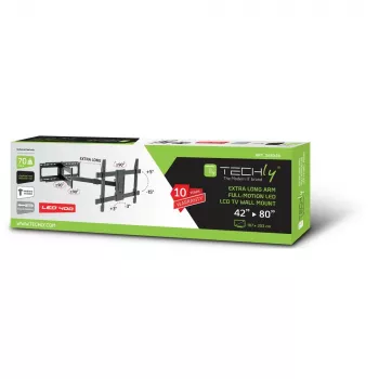 Techly ICA-PLB-721 TV stiprinājums/stends 2.03 m (80 collas) Melns