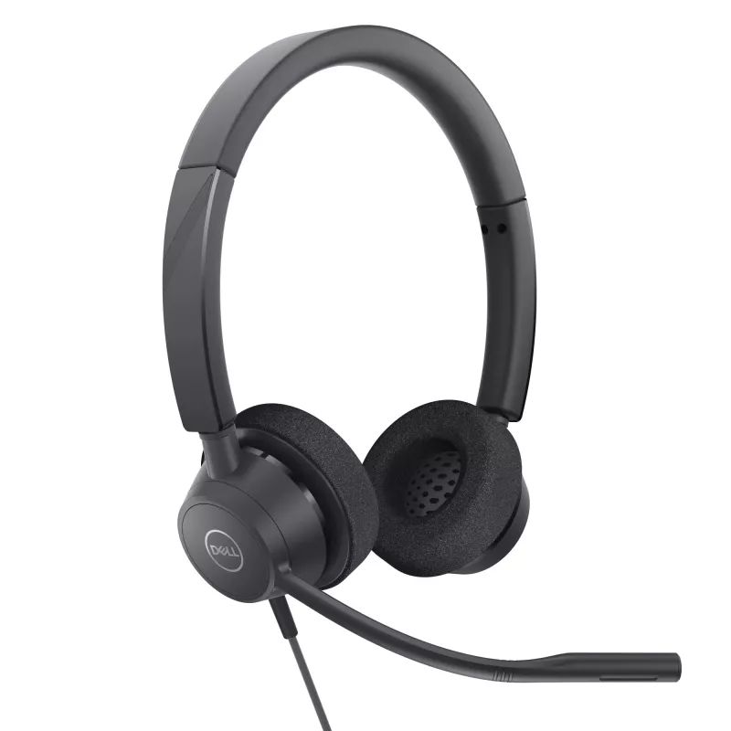 DELL Pro Stereo Headset WH3022, vadu, birojam/zvanu centram, 96 g, melns