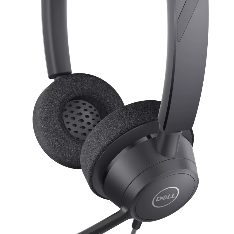 DELL Pro Stereo Headset WH3022, vadu, birojam/zvanu centram, 96 g, melns