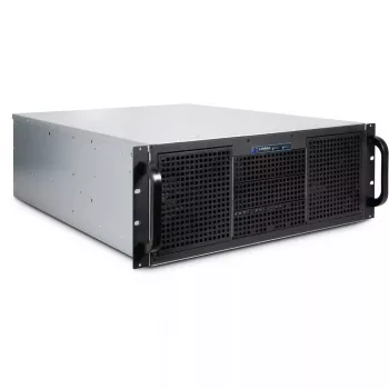 Servera korpuss Inter-Tech 4U 40255 Rack Melns, Pelēks
