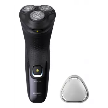 Philips X3021/00 vīriešu skuveklis ar rotācijas skūšanas sistēmu un trimmeri, melns