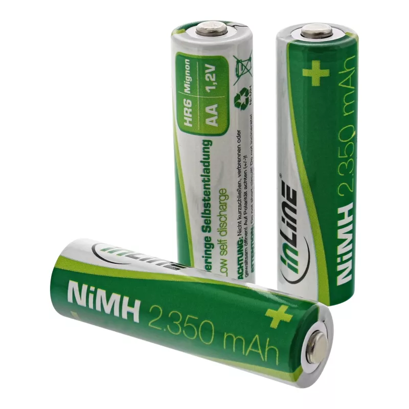 InLine NiMH uzlādējams akumulators, Mignon (AA), 2350mAh, gatavs lietošanai