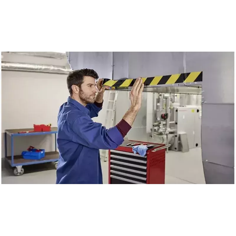 Barikāžu lente TESA 58133 melna/dzeltena 66m