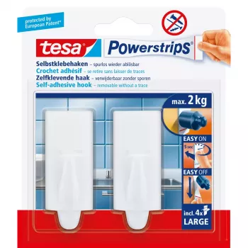 Universālie āķi Tesa Powerstrips Hooks Large TREND, 2 gab.
