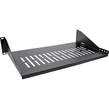 Plaukts Rack InLine 19 inch 250mm 20kg 2U RAL 9005 melns